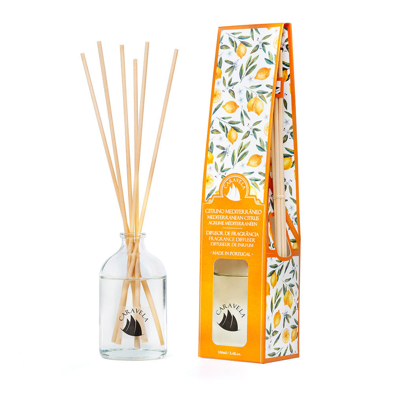 Difusor de Fragrância de Citrino Mediterrâneo - Caravela Essências de Portugal