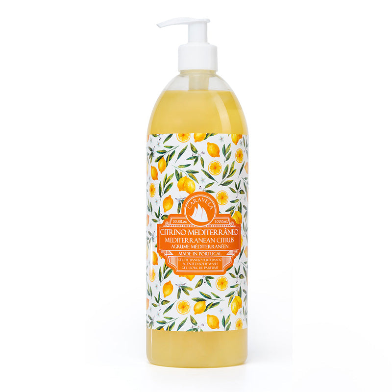 Gel de Banho de Citrino Mediterrâneo - Caravela Essências de Portugal