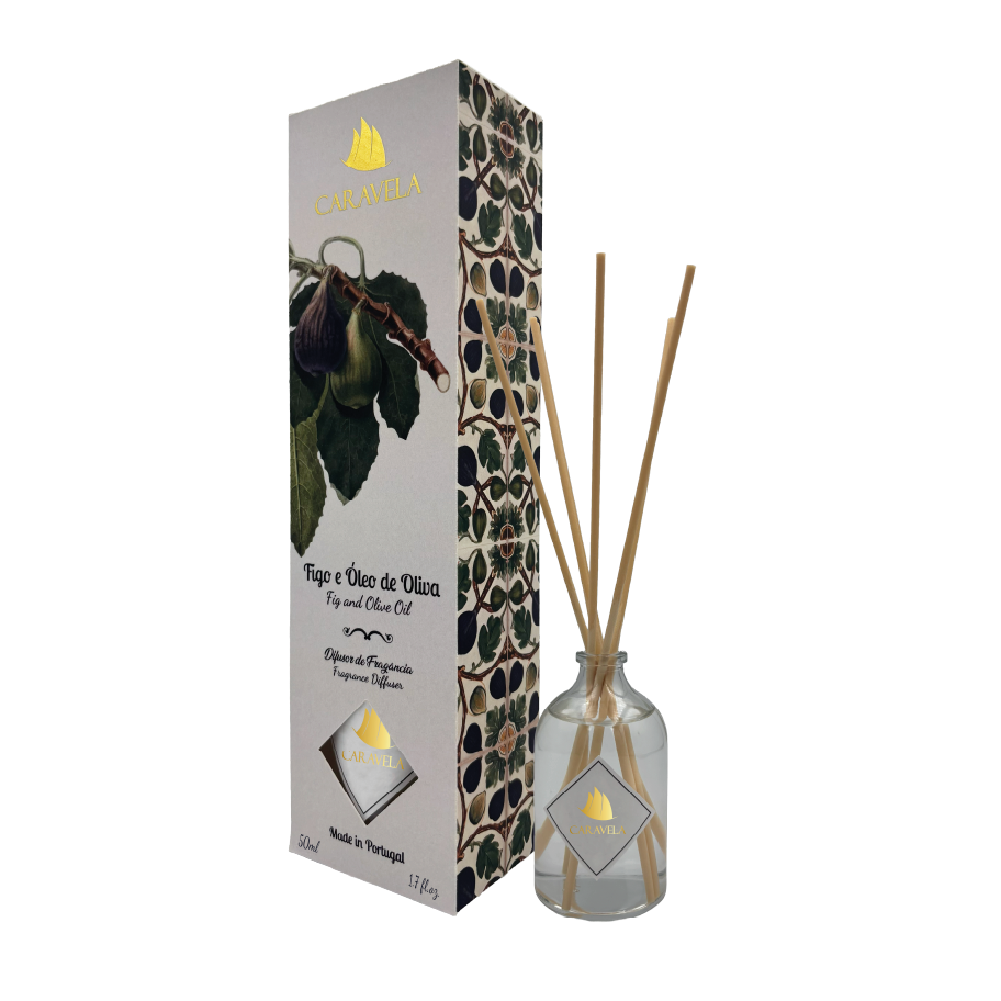 Difusor de Fragrância de Figo e Óleo de Oliva - Caravela Essências de Portugal