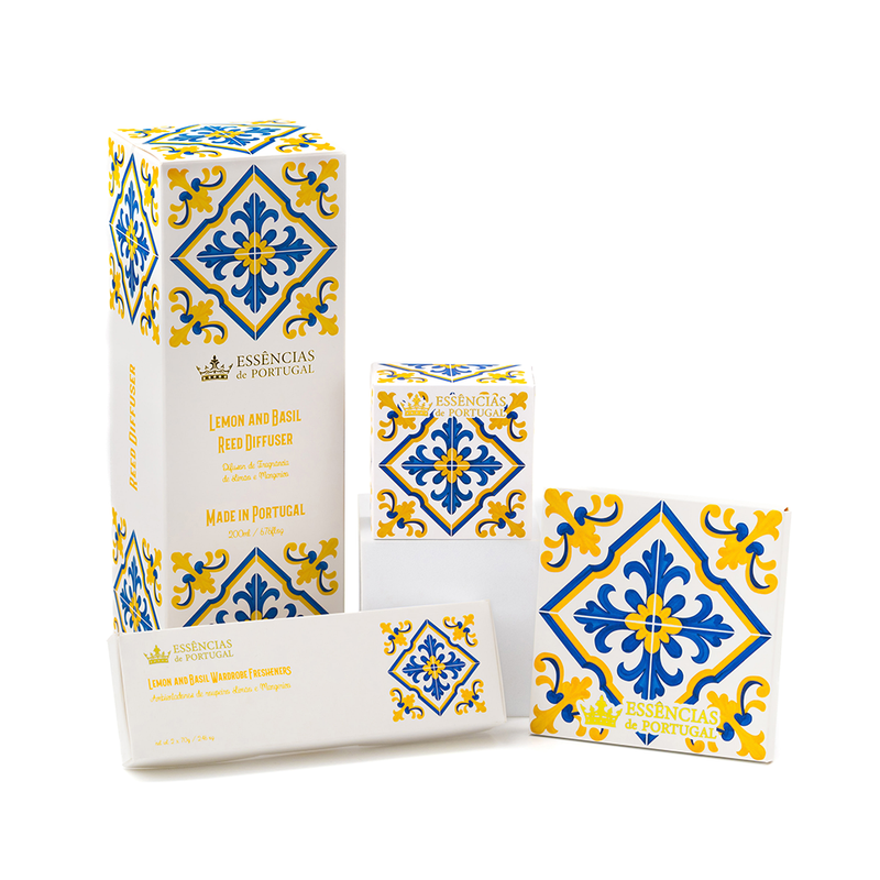 Azulejo Decorativo - Azulejos de Portugal - Limão & Manjerico Essências de Portugal