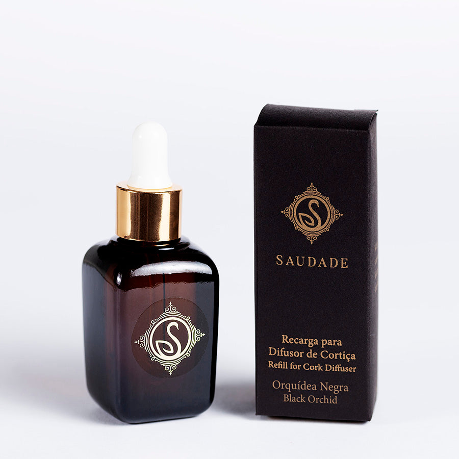 Recarga de difusor de cortiça - Orquídea Negra Saudade